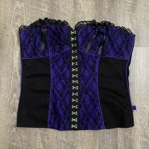 💜 Y2K TRIPP NYC PURPLE CORSET 💜